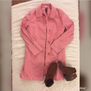 GAP Lightweight Pink Trench Coat